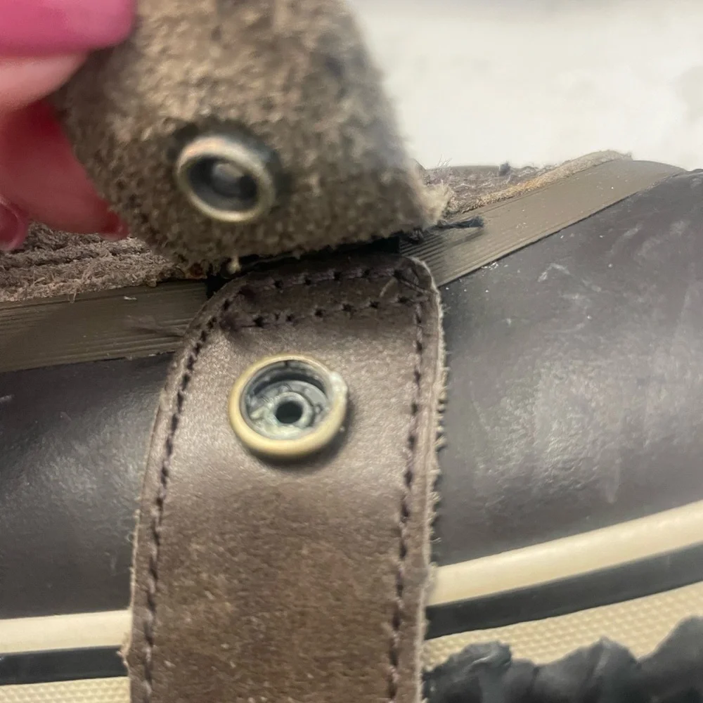 Sorel Brown and Tan Lace-Up Winter Boots
